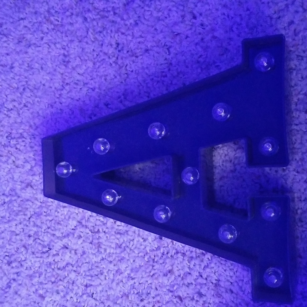 LED letter A
